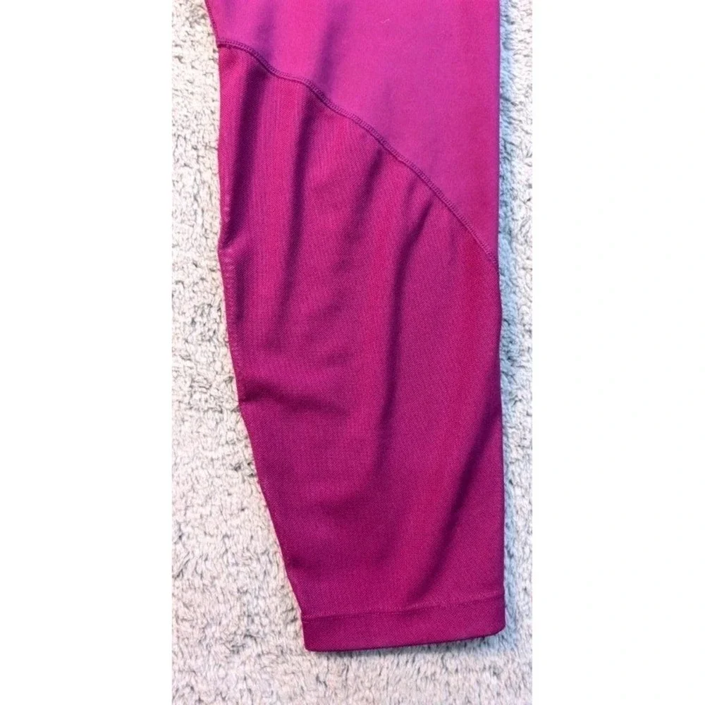 Nike~Dri-Fit Women's Mid-Rise 7/8 Mesh-Paneled Training Leggings-Purple~XL~NWT